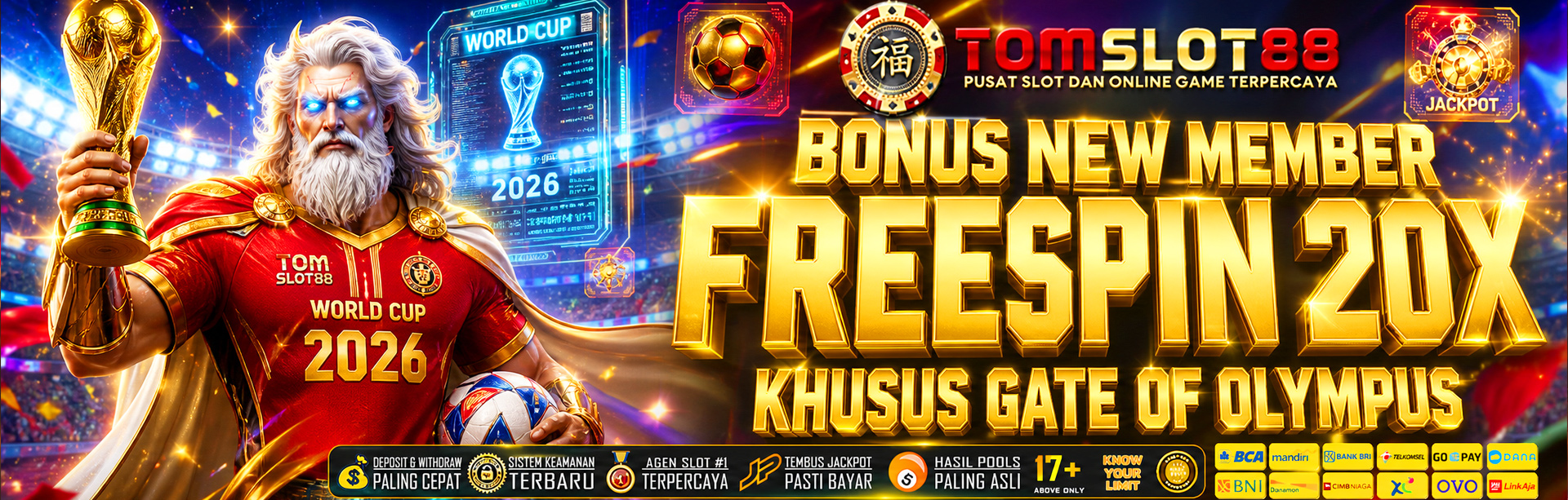 BONUS KHUSUS MEMBER BARU FREESPIN 20X GRATIS